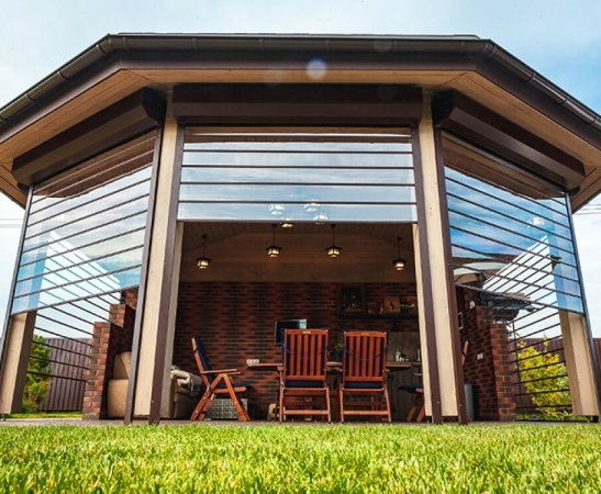 Прозрачные рольставни в Адлере