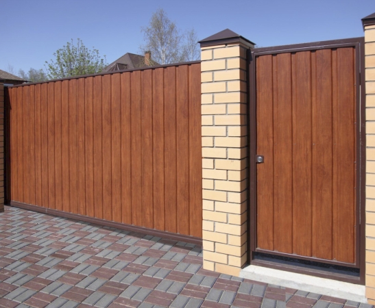 Ворота из металлического сайдинга в Адлере